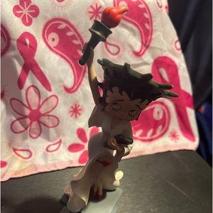 Vintage Betty Boop Statue Of Liberty with a Rustic Crown.